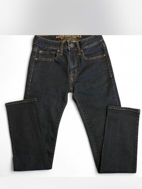 Women’s American Eagle Outfitters Dark Wash Slim Jeans - blue
